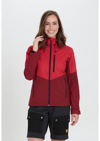 WHISTLER Damen Softshelljacke "Rosea", rot, casual, Gr. 44, mehrfarbig, 100% Polyester, Jacken, aus wind- und wasserdichtem Funktionsmaterial