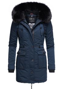 Navahoo Damen Wintermantel "Luluna Prc", blau, modisch, Gr. XS, Oberstoff: 100% Polyester, Futter: 100% Polyester, Wattierung: 100% Polyester,