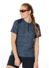 Endurance Damen Funktionsshirt "Marimba", blau, sportlich, Gr. 42, unifarben, 93% Polyester, 7% Elasthan, Shirts, mit praktischer Quickdry-Technologie