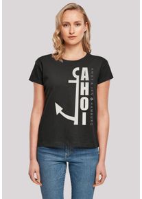 F4NT4STIC Damen T-Shirt "Ahoi Anker Knut & Jan Hamburg", schwarz, casual, Gr. XXL, Obermaterial: 100% Baumwolle, Shirts, Print