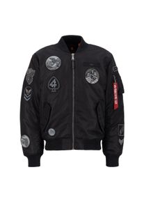 Herren Bomberjacke "Alpha Industries Men - Bomber Jackets MA-1 Patch", schwarz, Gr. XL, Alpha Industries, Obermaterial/Futter: 100% Nylon, Füllung: