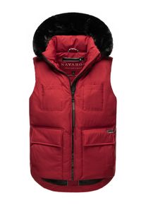 Navahoo Damen Steppweste "Zimthäschen XIV", rot, modisch, Gr. S, Obermaterial: 100% Polyester (recycelt), Futter: 100% Polyester (recycelt),