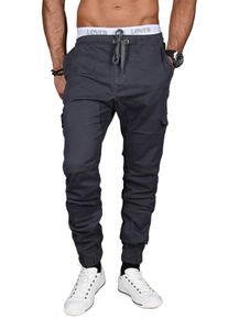 Herren Cargohose "ASCuffy", grau, Gr. 36, Alessandro Salvarini, Obermaterial: 98% Baumwolle, 2% Elasthan, Hosen, Elastischer Bund mit Gummi versehen