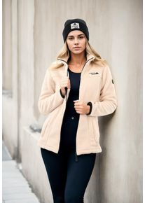 Arctic Seven Damen Fleecejacke "ASDiania", beige, Gr. M, Obermaterial: 100% Polyester, Innenmaterial: 100% Polyester, Jacken, Sherpa Übergangsjacke