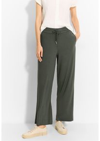 Cecil Damen Stoffhose, grün, casual, Gr. XXL, unifarben, Stoff, 95% Viskose, 5% Elasthan, Hosen, High Waist