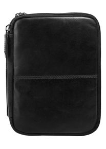 XZONE X-ZONE Kulturbeutel, schwarz, Leder, used, Taschen, echt Leder