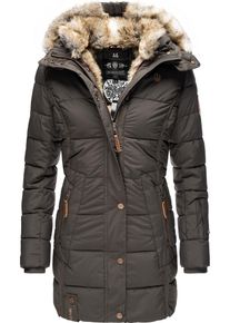 Marikoo Damen Wintermantel "Lieblings Jacke", grau, casual, Gr. M, Oberstoff: 100% Polyester, Futter: 100% Polyester, Wattierung: 100% Polyester,