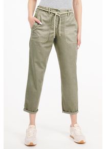Recover Pants Damen Stoffhose "Belina", beige, Gr. 44, unifarben, 57% Lyocell;40% Baumwolle;3% Elasthan, Hosen, mit aufgesetzten Taschen