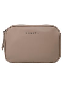 Bugatti Damen Umhängetasche "ALMATA", beige, Kunstfaser, unifarben, leicht glänzend, Taschen