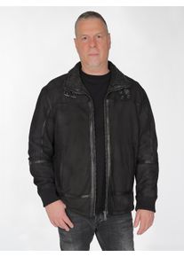 JCC Herren Lederjacke, schwarz, Gr. 70, Oberstoff: 100% Schafsleder / Innenfutter: 100% Polyester / Ärmelfutter: 100% Polyester, Jacken