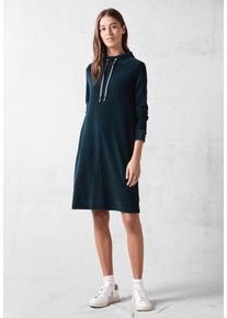 Cecil Damen Jerseykleid, blau, casual, Gr. XXL, unifarben, Web, 100% Baumwolle, Kleider, knielang