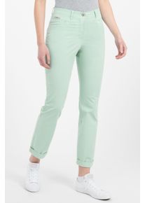 Recover Pants Damen Stoffhose "COLETTE", grün, Gr. 52, unifarben, 97% Baumwolle;3% Elasthan, Hosen, mit tonig bestickten Taschenblenden