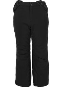 ZIGZAG Kinder Skihose "Rockstar", schwarz, sportlich, Gr. 110, unifarben, 94% Polyester, 6% Elasthan, Hosen, mit wasserabweisender Beschichtung