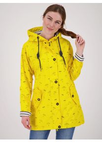 DEPROC Active Damen Regenjacke "Friesennerz WIZZARD PEAK WOMEN UMBR", gelb, casual, Gr. 44, Obermaterial: 100% Polyurethan; Futter: 100% Polyester,
