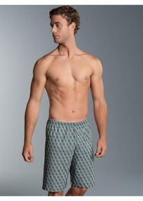 TRIGEMA Herren Bermudas "TRIGEMA Bermuda mit Allover-Print", blau, Basic, Gr. XXXL, 100% Baumwolle, Hosen