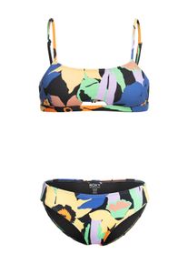 Roxy Damen Bandeau-Bikini "Color Jam", schwarz, Gr. XS, 93% Nylon, 7% Elasthan, Bikini-Sets