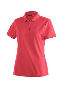 Maier Sports Damen Funktionsshirt "Ulrike", rot, Gr. 36, 100% Polyester, Shirts, Damen Polo, pique Poloshirt, schnelltrocknendes Outdoor-Shirt