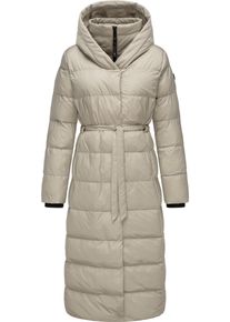 Ragwear Damen Steppmantel "Niara Long", grau, modisch, Gr. L, Obermaterial: 100% Nylon, Innenfutter: 100% Polyester, Wattierung: 100% Polyester,