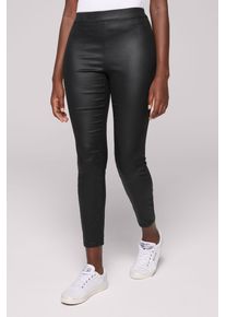 SOCCX Damen Jeansjeggings, schwarz, casual, Gr. 26, unifarben, Material: 51% Modal, 44% Polyester, 3, 5% Viskose, 1, 5% Elasthan, Beschichtung: 100%