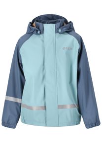 ZIGZAG Kinder Regenanzug "GILBO", blau, casual, Gr. 128, mehrfarbig, 100% Polyester, Sportanzüge, mit reflektierenden Elementen