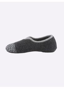 Casual Looks Damen Hausschuh, Gr. 37, grau, Textil, sportlich, Schuhe