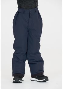 ZIGZAG Kinder Skihose "Soho", blau, casual, Gr. 110, unifarben, 88% Polyester, 12% Elasthan, Hosen, mit abnehmbaren Hosenträgern