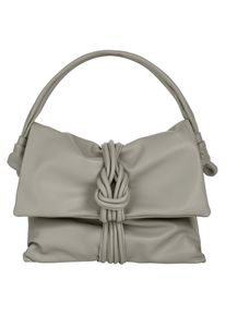Samantha Look Damen Henkeltasche, grau, Leder, clean, Taschen, echt Leder, Made in Italy