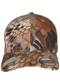 Flexfit Damen Flex Cap "Flexfit Unisex Flexfit Kryptek Cap", braun, casual, Gr. S, 100% Polyester, Caps