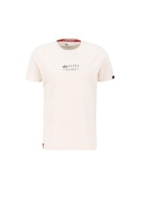 Herren T-Shirt "Alpha Industries Men - T-Shirts Alpha Wording T", weiß, Gr. L, Alpha Industries, Obermaterial: 100% Baumwolle, Shirts