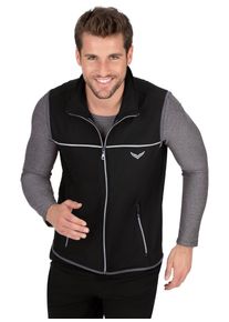 TRIGEMA Herren Steppweste "TRIGEMA Atmungsaktive Sport-Weste", schwarz, casual, Gr. L, 92% Polyester, 8% Elastan, Westen