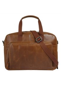 Sansibar Damen Aktentasche "Businessbag Black", braun, Leder, unifarben, leicht glänzend, Taschen, echt Leder
