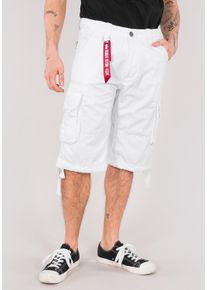 Herren Shorts "Alpha Industries Men - Shorts Jet Short", weiß, Gr. 38, Alpha Industries, Obermaterial: 100% Baumwolle, Hosen