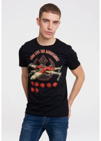 logoshirt Herren T-Shirt "Star Wars - Long Live The Resistance", schwarz, casual, Gr. XL, bedruckt, 100% Baumwolle, Shirts, mit tollem Star Wars-Print