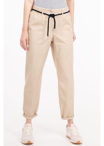 Recover Pants Damen Stoffhose "Belina", beige, Gr. 46, unifarben, 57% Lyocell;40% Baumwolle;3% Elasthan, Hosen, aus einem elastischen