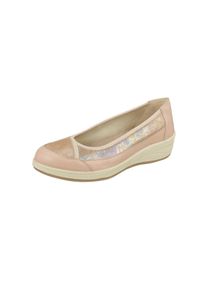Damen Ballerina "Sarah", Lei by tessamino, Gr. 40, rosa, Leder, casual, Schuhe, mit Glitzer-Print
