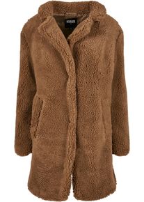 Urban Classics Damen Parka "Urban Classics Damen Ladies Oversized Sherpa Coat", braun, casual, Gr. XS, unifarben, 100% Polyester, Jacken