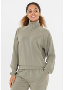 ENDURANCE ATHLECIA ATHLECIA Damen Sweatshirt "Elania", grün, casual, Gr. 36, unifarben, 51% Polyester, 44% Modal, 5% Elasthan, Sweatshirts, mit atmungsaktivem Material