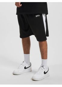 DEF Herren Stoffhose "DEF Herren DEF STRIPES Short", schwarz, Gr. M, 100% Polyester, Hosen