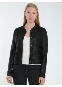 Jagger & Evans JAGGER & EVANS Damen Lederjacke "42021260", schwarz, Gr. S, Obermaterial: 100% Ziegenleder/ Innenfutter: Ungefüttert, Jacken