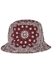 Flexfit Damen Flex Cap "Flexfit Accessoires Bandana Print Bucket Hat", rot, casual, 100% Baumwolle, Caps