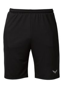 TRIGEMA Kinder Trainingshose "TRIGEMA Sporthose/Bermuda", schwarz, sportlich, Gr. 140, 100% Polyester, Hosen