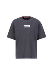 Herren T-Shirt "Alpha Industries Men - T-Shirts Metal Plate T", grau, Gr. L, Alpha Industries, Obermaterial: 100% Baumwolle, Shirts