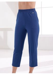feel good Damen 7/8-Hose, Gr. 36, blau, 95% Baumwolle, 5% Elasthan, unifarben, Hosen