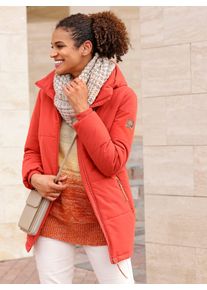 Casual Looks Damen Steppjacke, orange, Gr. 48, unifarben, 100% Polyester, Wattierung:100% Polyester, Jacken