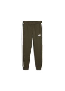 Puma Herren Trainingshose "POWER COLORBLOCK SWEATPANTS FL CL", grün, sportlich, Gr. XXL, colorblocking, Fleece, Obermaterial: 66% Baumwolle, 34%