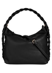 Samantha Look Damen Umhängetasche, schwarz, Leder, clean, Taschen, echt Leder, Made in Italy