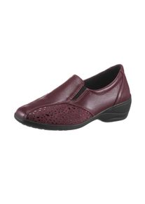 CLASSIC Damen Slipper, Gr. 39, rot, Glattleder, Basic, Schuhe