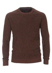Casamoda Herren Strickpullover "Casamoda Pullover uni", orange, Gr. L, 60% Baumwolle, 40% Polyacryl, Pullover