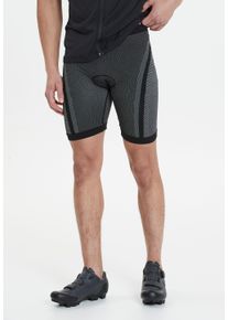 Endurance Herren Lauftights "FRIDEN M Muscle Seamless Short Tights", grau, sportlich, Gr. L, meliert, 60% Polyester, 35% Polyamid, 5% Elasthan,