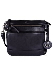 Harbour 2nd Damen Handtasche "Isalie2", grau, Rindsleder, Taschen, Umhängetasche Tasche Damen mit Anker Anhänger